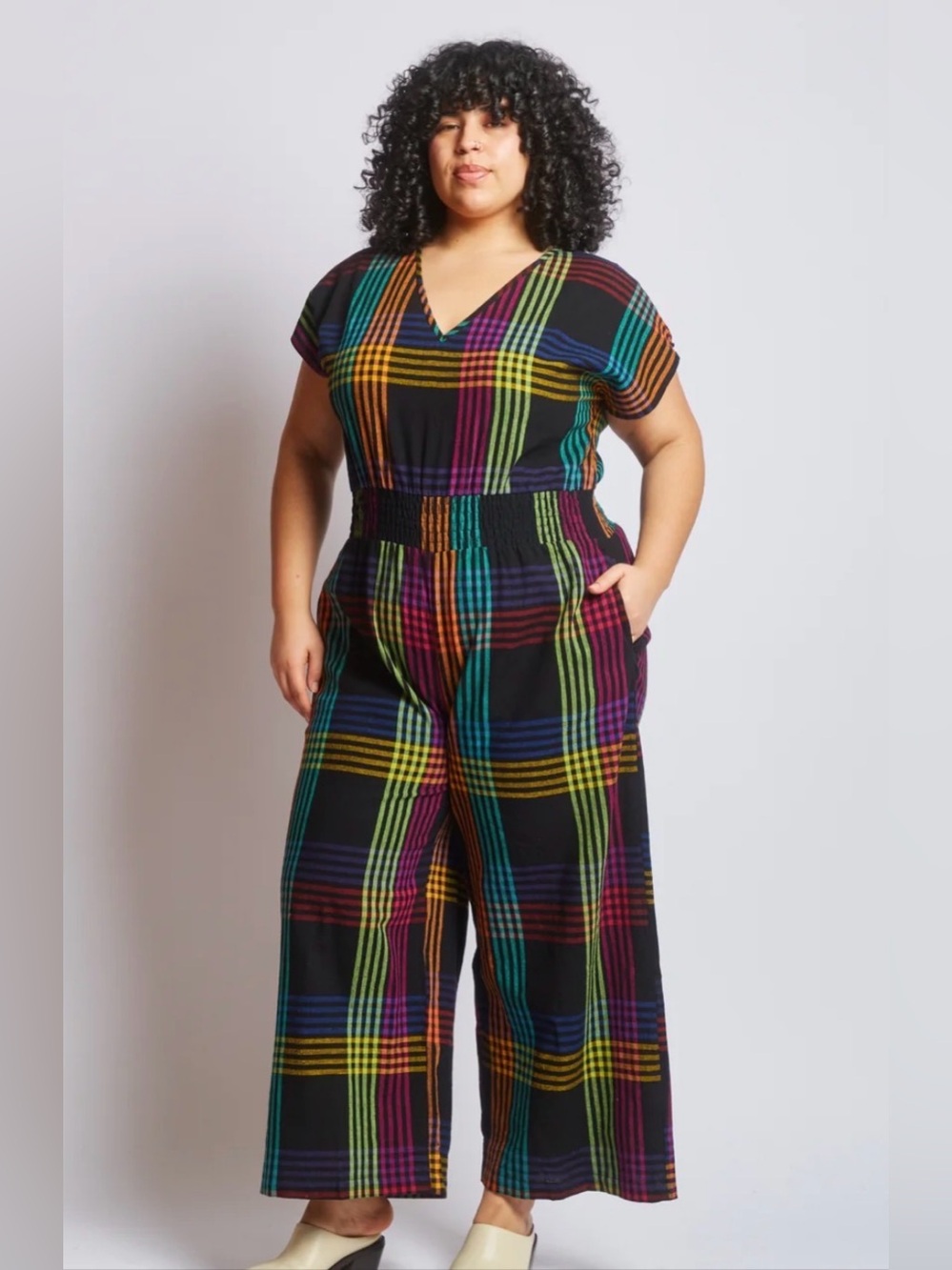 NWT Rujuta Sheth Marie Cinch Jumper Firefly Chex Size L